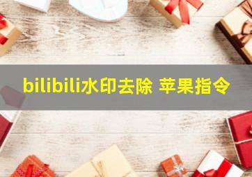 bilibili水印去除 苹果指令